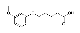 5-(3-methoxyphenoxy)pentanoic acid结构式