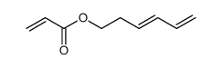 3E,5-hexadien-1-yl prop-2-enoate Structure