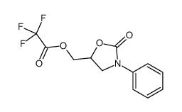 (2-oxo-3-phenyl-1,3-oxazolidin-5-yl)methyl 2,2,2-trifluoroacetate Structure