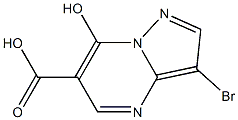 3-bromo-7-hydroxypyrazolo[1,5-a]pyrimidine-6-carboxylic acid结构式