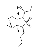 1-((1S,2R,3R,5R,6S,7R)-5-Butyl-4,4-dioxo-4λ6-thia-tricyclo[5.2.1.02,6]dec-8-en-3-yl)-propan-1-ol Structure