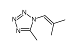 5-methyl-1-(2-methylprop-1-enyl)tetrazole结构式