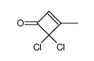 2-Cyclobuten-1-one,4,4-dichloro-3-methyl- Structure