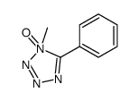 1-methyl-1-oxido-5-phenyltetrazol-1-ium结构式