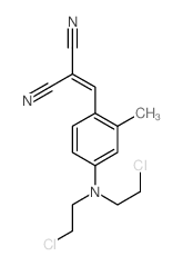 Malononitrile, [4-[bis(2-chloroethyl)amino]-2-methylbenzylidene]-结构式