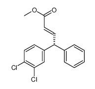 2-Butenoic acid, 4-(3,4-dichlorophenyl)-4-phenyl-, methyl ester, (2E,4R) Structure