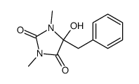 N,N'-dimethyl-5-hydroxy-5-benzylhydantoin结构式