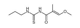 N-(3-methoxy-2-methyl-acryloyl)-N'-propyl-thiourea结构式