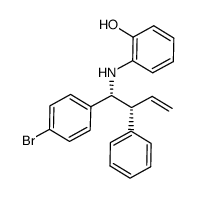 (R,R)-2-[1-(4-bromophenyl)-2-phenyl-but-3-enylamino]-phenol结构式