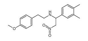 N-[2-(4-methoxyphenyl)ethyl]-3,4-dimethyl-(α-nitromethyl)benzenemethanamine结构式