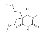 1-methyl-5,5-bis-(2-methylsulfanyl-ethyl)-barbituric acid Structure