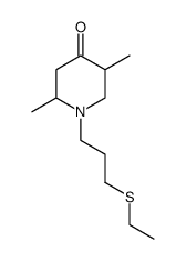 1-(3-ethylmercapto-propyl)-2,5-dimethyl-piperidin-4-one Structure