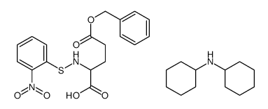 5-benzyl N-[(2-nitrophenyl)thio]-2-aminoglutarate, compound with N-dicyclohexylamine (1:1)结构式