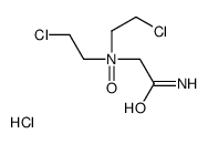 2-amino-N,N-bis(2-chloroethyl)-2-oxoethanamine oxide,hydrochloride Structure