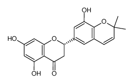 (2S)-5,7,8'-Trihydroxy-2',2'-dimethyl-2,6'-bi[2H-1-benzopyran]-4(3H)-one Structure