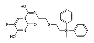 5-fluoro-N-[2-[2-[methyl(diphenyl)silyl]ethylsulfanyl]ethyl]-2,4-dioxopyrimidine-1-carboxamide Structure