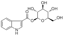 Indole-3-carboxylic acid β-D-glucopyranosyl ester结构式