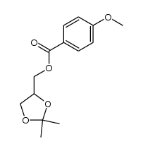 (RS)-1,2-O-isopropylidene glycerol p-methoxybenzoate Structure