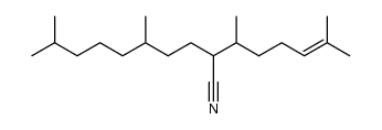 2,6,10,14-Tetramethyl-7-cyano-pentadec-2-ene Structure