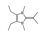 4,5-diethyl-1,3-dihydro-1,3,6,6-tetramethyl-1,3-diborapentafulvene Structure