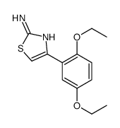 4-(2,5-Diethoxyphenyl)-1,3-thiazol-2-amine结构式