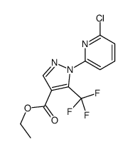 1H-pyrazole-4-carboxylic acid, 1-(6-chloropyridin-2-yl)-5-(trifluoromethyl)-, ethyl ester Structure