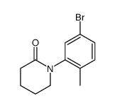 1-(5-溴-2-甲基苯基)哌啶-2-星空app结构式