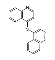 4-(1-naphthylthio)quinoline结构式