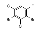 2,4-dibromo-1,3-dichloro-5-fluorobenzene Structure