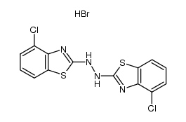 1,2-bis(4-chlorobenzo[d]thiazol-2-yl)hydrazine hydrobromide结构式