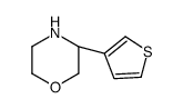 (R)-3-(Thiophen-3-yl)morpholine结构式