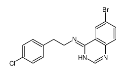 6-bromo-N-[2-(4-chlorophenyl)ethyl]quinazolin-4-amine Structure