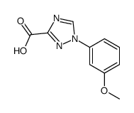 1-(3-METHOXYPHENYL)-1H-1,2,4-TRIAZOLE-3-CARBOXYLIC ACID结构式