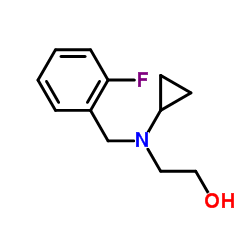 2-[Cyclopropyl(2-fluorobenzyl)amino]ethanol structure