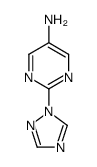 2-(1H-1,2,4-triazol-1-yl)pyrimidin-5-amine Structure