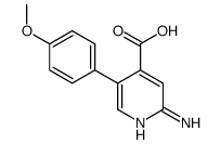 2-amino-5-(4-methoxyphenyl)pyridine-4-carboxylic acid Structure