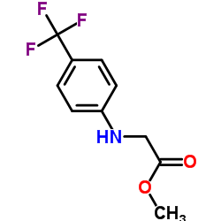 Methyl N-[4-(trifluoromethyl)phenyl]glycinate结构式