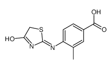 3-methyl-4-[(4-oxo-1,3-thiazol-2-yl)amino]benzoic acid结构式