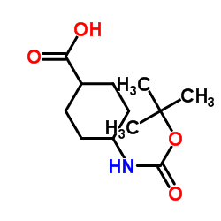 4-(BOC-AMINO)CYCLOHEXANECARBOXYLIC ACID Structure