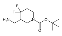 tert-butyl 3-(aminomethyl)-4,4-difluoropiperidine-1-carboxylate Structure