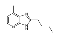 2-butyl-7-methyl-1H-imidazo[4,5-b]pyridine结构式