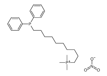 10-diphenylphosphanyldecyl(trimethyl)phosphanium,nitrate Structure