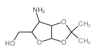 a-D-Ribofuranose,3-amino-3-deoxy-1,2-O-(1-methylethylidene)-结构式