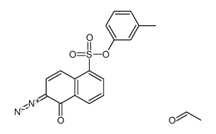 acetaldehyde,2-diazonio-5-(3-methylphenoxy)sulfonylnaphthalen-1-olate结构式