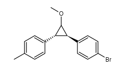 1-bromo-4-((1R,3R)-2-methoxy-3-(p-tolyl)cyclopropyl)benzene Structure