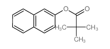 Propanoic acid,2,2-dimethyl-, 2-naphthalenyl ester Structure