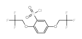 2,5-BIS(2,2,2-TRIFLUOROETHOXY)BENZENESULPHONYL CHLORIDE结构式