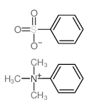 benzenesulfonic acid; trimethyl-phenyl-azanium Structure