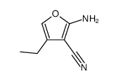 3-Furancarbonitrile,2-amino-4-ethyl-(9CI)结构式