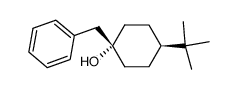 1-Benzyl-trans-4-t-butylcyclohexan-1r-ol结构式